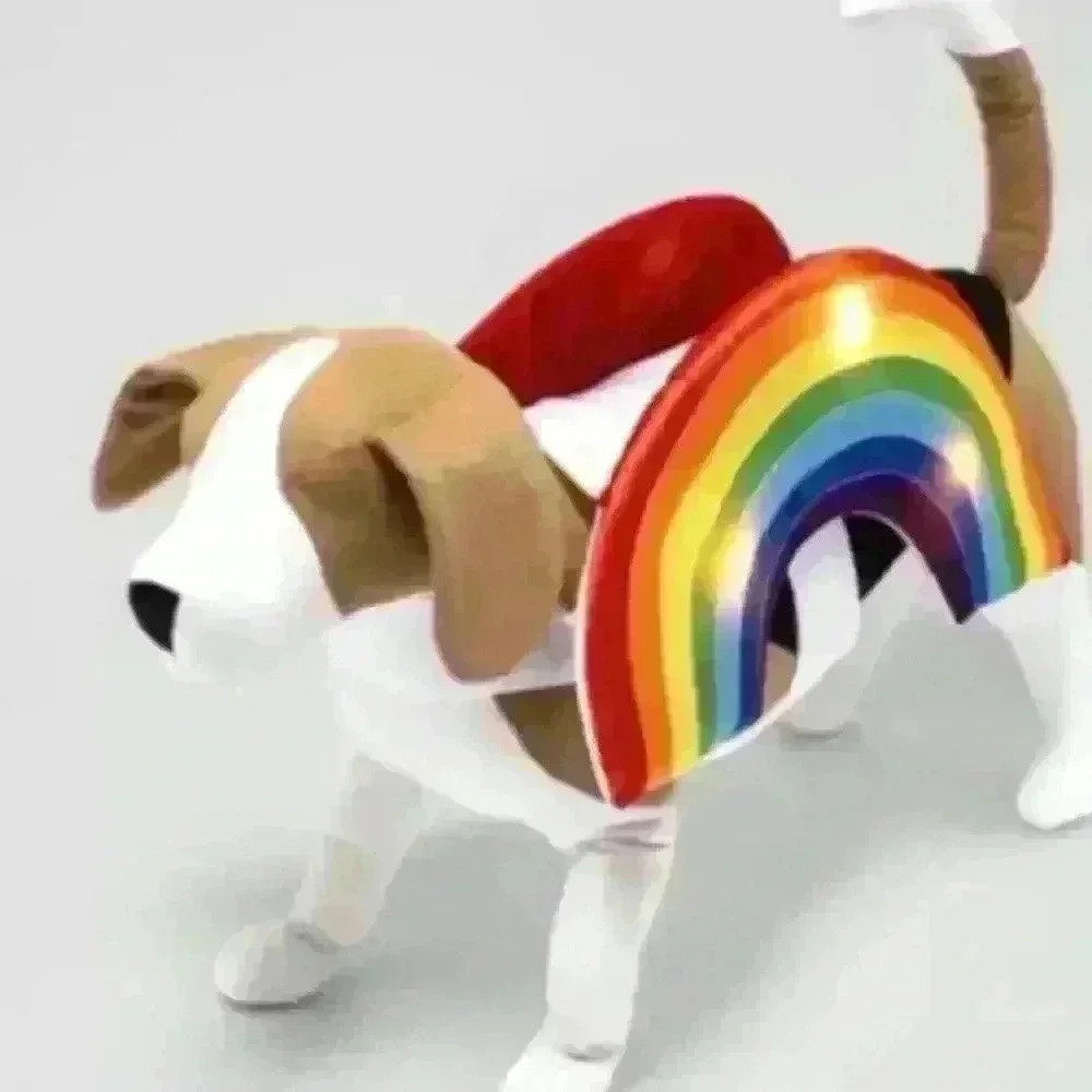 Hyde Eek Dog  Halloween Costume Size  Medium Rainbow Light Up